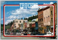 Truckee, California, USA - Street view of Truckee