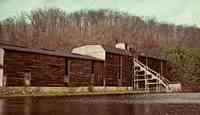 Trumbull, Connecticut, USA - Trumbull, Connecticut, USA - Kaatz Ice House  The Kaatz Icehouse was located on the shore of Kaatz Pond, off Whitney Road in Trumbull, Connecticut. It was a wood-framed structu