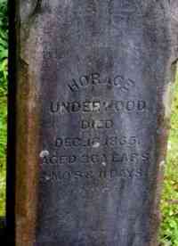 Horace UNDERWOOD - Grave