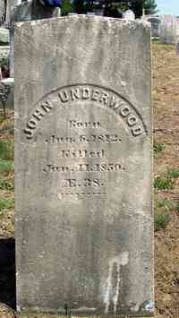 John UNDERWOOD - Grave