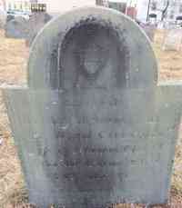 Mary UNKNOWN - Grave  Inscription: Inscriptions from the old burying ground, Lynn, Mass. by Moulton, 1868, p. 36: Sacred to the memory of Mrs. Mary Cheever, wi
