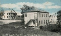 Upton, Maine, USA - Grange Hall and Post Office, 1919