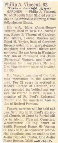 Philippe Alphan VINCENT - Obituary