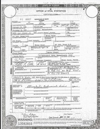 Richard David VINCENT - Death