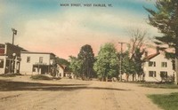 West Fairlee, Vermont, USA - West Fairlee, Vermont, USA - Main Street, West Fairlee, Vt.