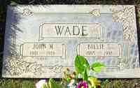 John Mack WADE - Grave
