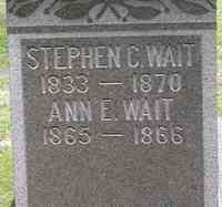 Stephen C. WAIT - Grave