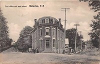 Waterloo, Québec, Canada - Post Office and Main Street, 1909