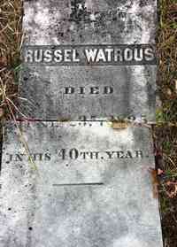 Russel WATROUS - Grave