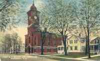 Brutus, New York, USA - First M.E. Church and Parsonage, Weedsport, N.Y.