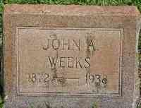John Arthur WEEKS - Grave