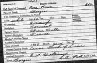 Rosa (Rosella) Stern WELLS - Death