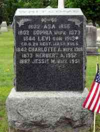 Asa WHITCOMB - Grave