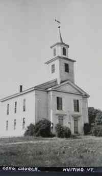 Whiting, Vermont, USA - Whiting, Vermont, USA - Cong. Church, Whiting, Vt.