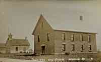Whiting, Vermont, USA - Town Hall and School