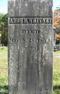 Amos Kimball WHITNEY - Grave