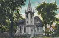 Plymouth, Wisconsin, USA - First Congregational Church and Parsonage