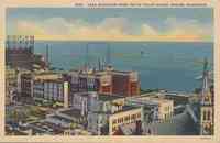 Racine, Wisconsin, USA - Lake Michigan from Top of Court House, Racine, Wisconsin
