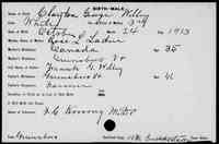Clayton George WILLEY - Birth Vermont, Vital Records, 1760-1954
