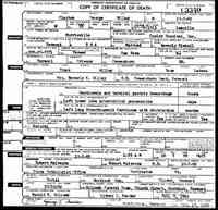Clayton George WILLEY - Vermont State Archives and Records Administration; Montpelier, Vermont; Vermont Death Records, 1909-2008