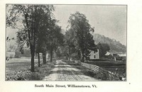 Williamstown, Vermont, USA - South Main Street, 1910