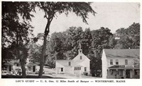Winterport, Maine, USA - Lou's Guest - U.S. One, 12 Miles South of Bangor - WINTERPORT, MAINE