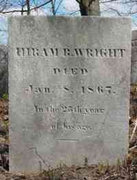 Hiram B WRIGHT - Grave